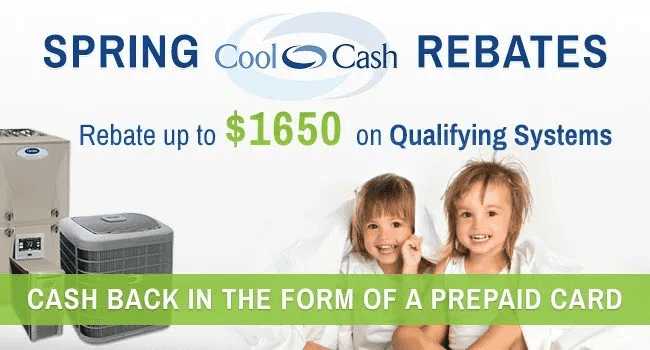 Spring Cool Cash Rebates